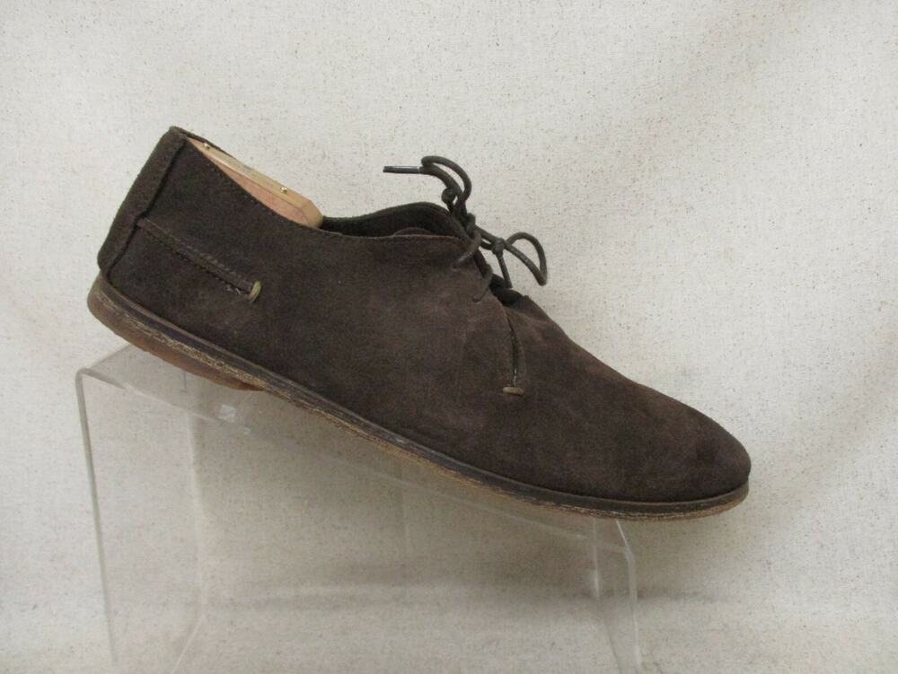 KICKERS Brown Suede Oxford Casual Dress Shoes Mens Size 46 EUR